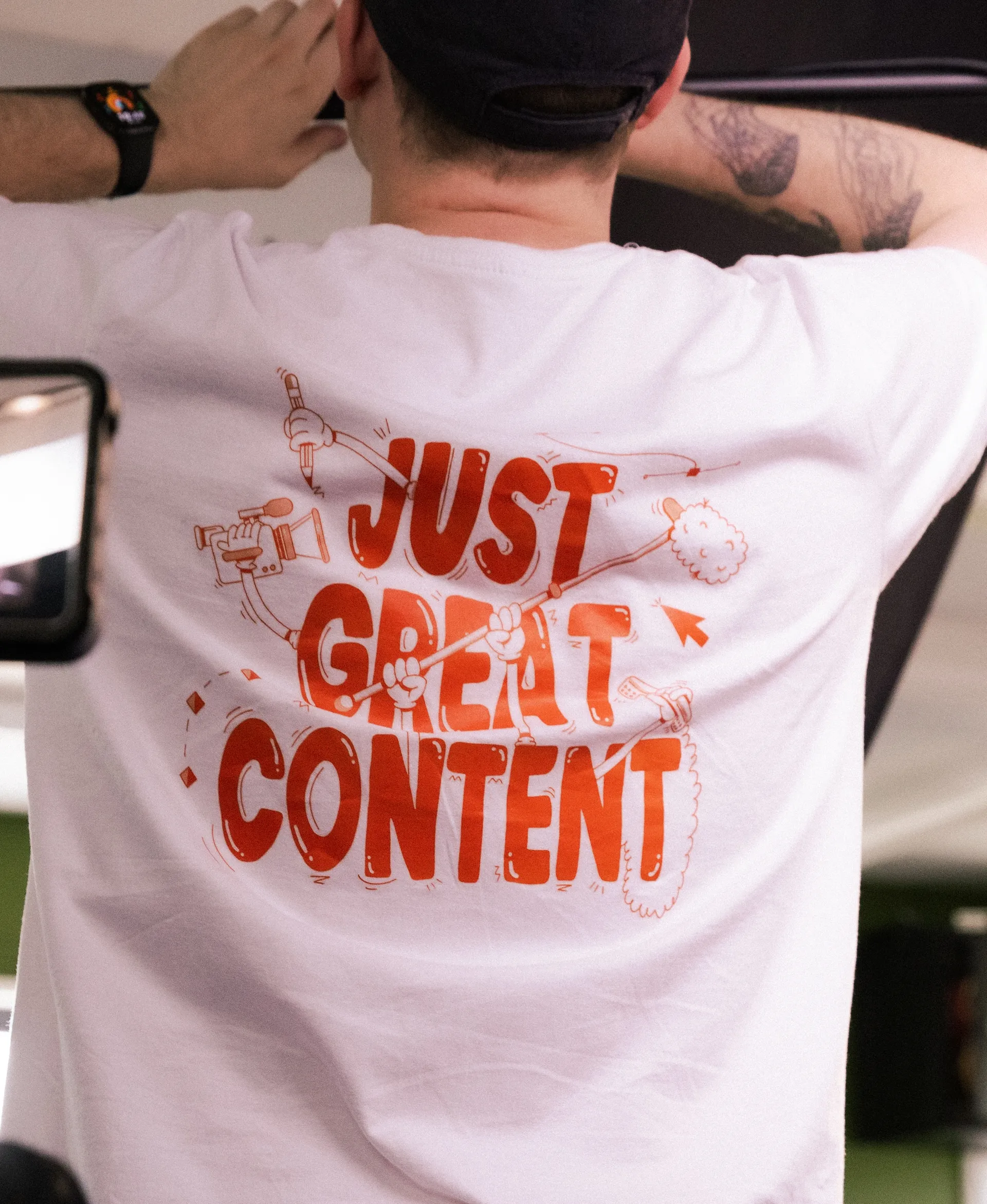 Just Great Content tee