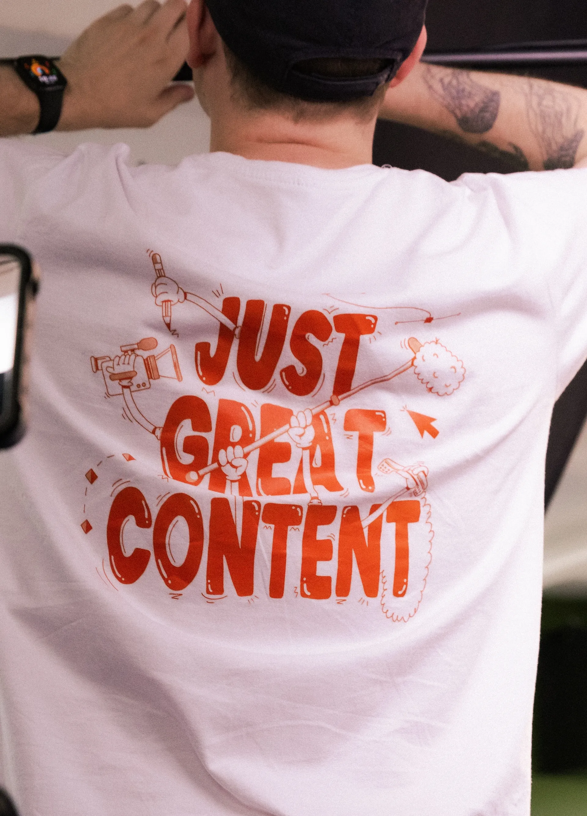 Just Great Content tee